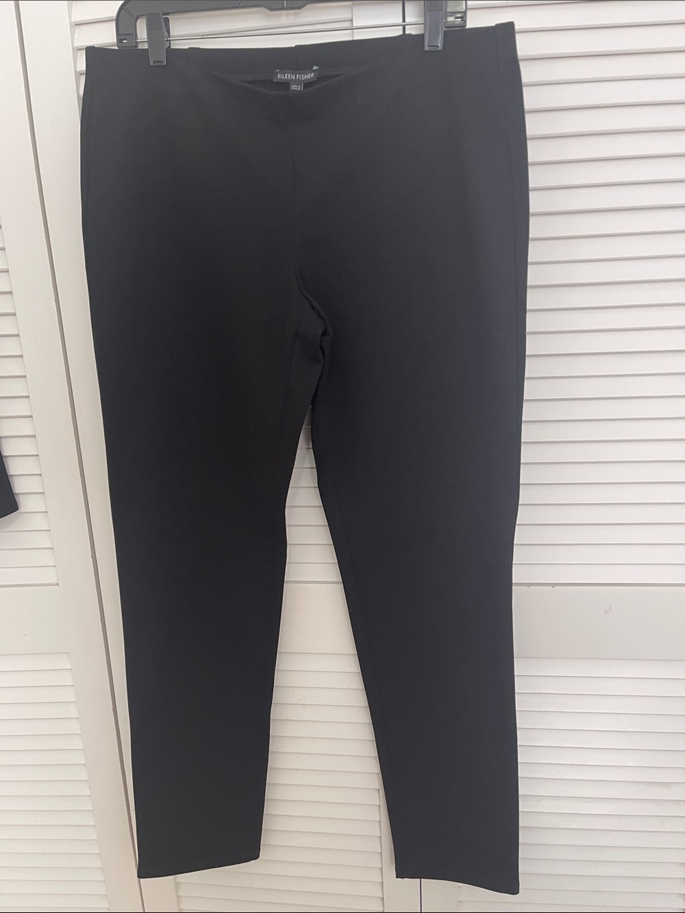Eileen Fisher Black Slim Stretch Ankle Pants - women’s